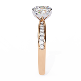 WOKE ™ 1.35 CARAT VVS-EF Cushion Lab Grown Diamond ring in 9K/14K/18k Gold