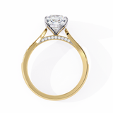 WOKE ™ 1.35 CARAT VVS-EF Cushion Lab Grown Diamond ring in 9K/14K/18k Gold