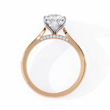 WOKE ™ 1.35 CARAT VVS-EF Cushion Lab Grown Diamond ring in 9K/14K/18k Gold