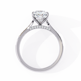 WOKE ™ 1.35 CARAT VVS-EF Cushion Lab Grown Diamond ring in 9K/14K/18k Gold