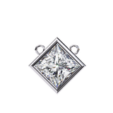 WOKE ™ VVS-F Lab Grown 0.50 Carat Princess cut Diamond pendant | (No chain)