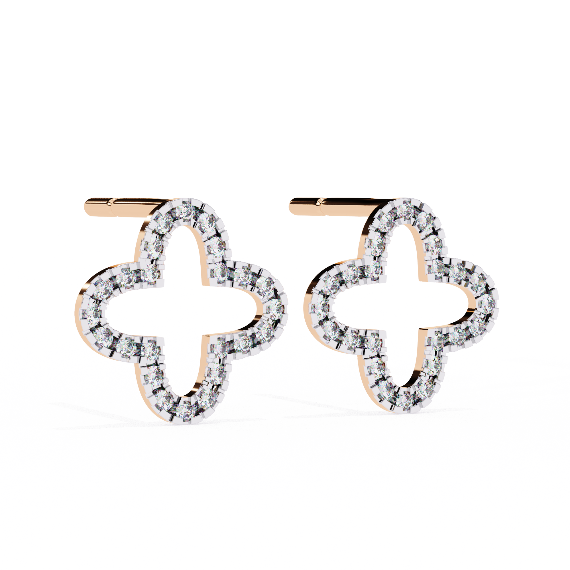 WOKE ™ Cloud VVS-F Lab Grown Diamond Studs in 14/18k Gold