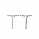 Clover 0.28 VVS-F Lab Grown Diamond Studs in 925 sterling silver | by WOKE