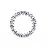 WOKE ™ Round halo VVS-F Lab Grown Moissanite Studs in 14/18k Gold