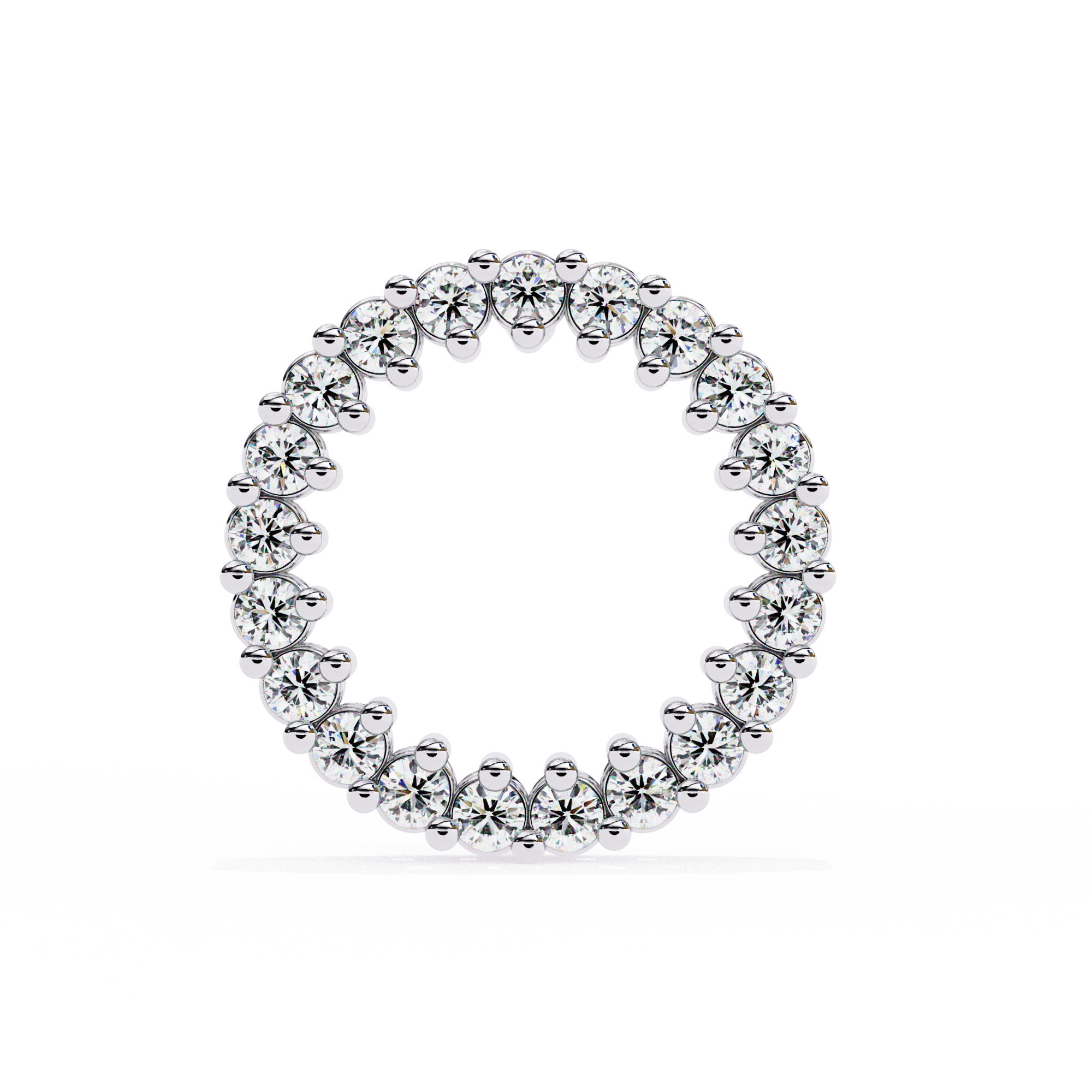 Round halo .32 Carats  VVS-F Lab Grown Diamond Studs in 925 sterling silver