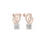 0.718 CT Lab Grown Round Diamond Studs in 9K/14K Gold |WOKE