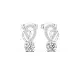 0.718 CT Lab Grown Round Diamond Studs in 9K/14K Gold |WOKE