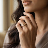 0.15 CT Round Lab Grown Diamond Ring in 9K Gold/14K Gold |WOKE
