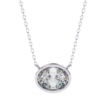 WOKE ™ VVS-F Lab Grown 1.00 Carat oval cut Diamond pendant | ( No chain )
