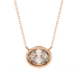 WOKE ™ VVS-F Lab Grown 1.00 Carat oval cut Diamond pendant | ( No chain )