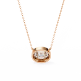 WOKE ™ VVS-F Lab Grown 1.00 Carat oval cut Diamond pendant | ( No chain )