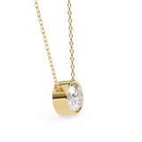 WOKE ™ VVS-F Lab Grown 1.00 Carat oval cut Diamond pendant | ( No chain )