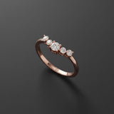 0.23 CT Round Lab Grown Diamond Ring in 9K Gold/14K Gold |WOKE