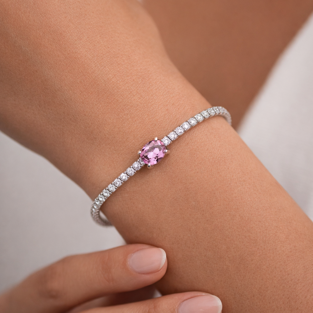WOKE EXCL™ Lab grown Sapphire, moissanite Bracelet| WOKE