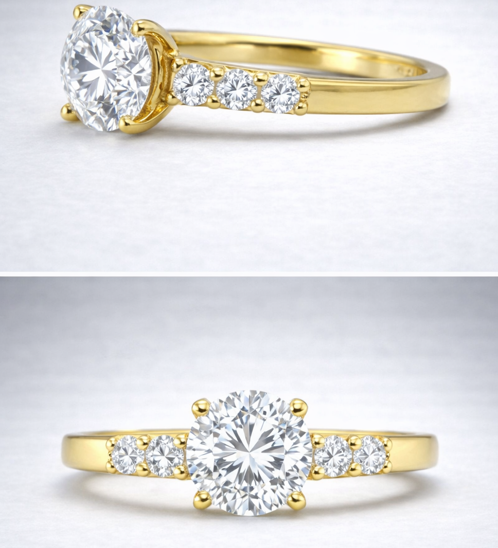 WOKE Exclusive |4.56 Round Lab Grown Diamond Ring