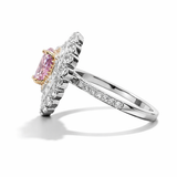 1 ct Pink Pear cut| Moissanite and 925 silver