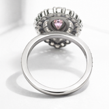 1 ct Pink Pear cut| Moissanite and 925 silver