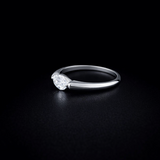 East West 0.5 CT Marquise cut moissanite ring | WOKE