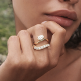 East West 1.20 CT Oval cut  moissanite ring | WOKE