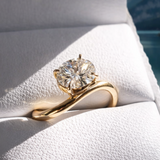 East West 1.20 CT Oval cut  moissanite ring | WOKE