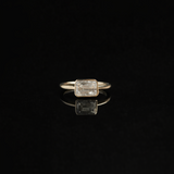 East West 1.20 CT radiant cut  moissanite ring | WOKE
