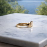 East West 1.20 CT radiant cut  moissanite ring | WOKE