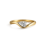 East West 1 CT  Pear cut  moissanite ring | WOKE
