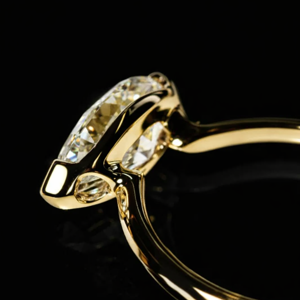 East West 2 CT  Marquise  cut  moissanite ring | WOKE