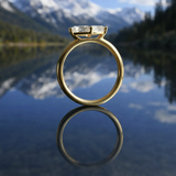 East West 0.95 CT  Marquise  cut  moissanite ring | WOKE