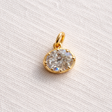 East west 2.50 CT Oval cut Bezel set moissanite pendant | WOKE