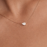 East west 1 CT Pear cut  moissanite pendant | WOKE