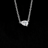 East west 1 CT Pear cut  moissanite pendant | WOKE