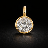 East west 2.5 CT Multi shape  moissanite pendant (Ball chain)| WOKE