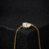 East West 1 CT Pear cut moissanite Bracelet | WOKE