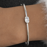 East West 1 CT Oval cut moissanite Bracelet | WOKE
