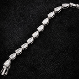 East West 11 CT Pear cut moissanite Bracelet | WOKE