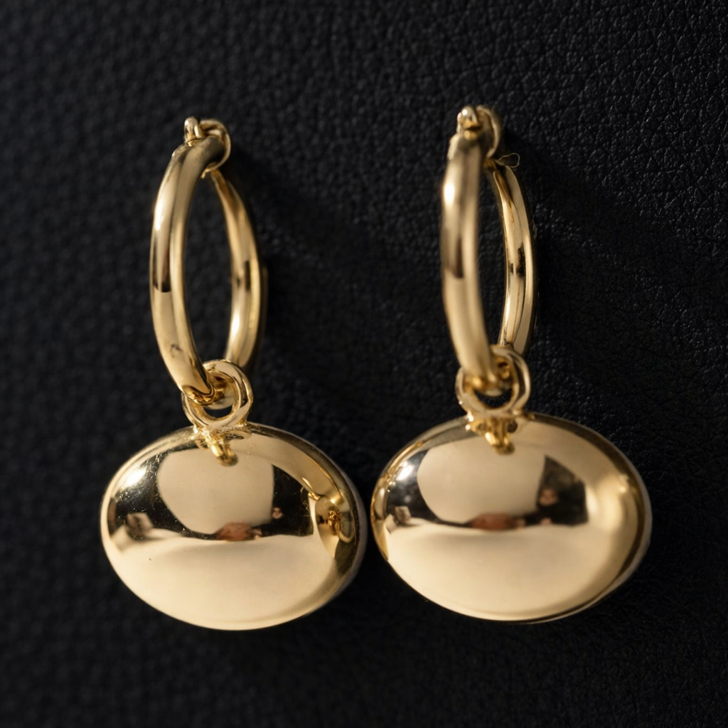 East West Oval cut bezel set earrings| WOKE