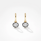 East West  Oval cut bezel set earrings| WOKE