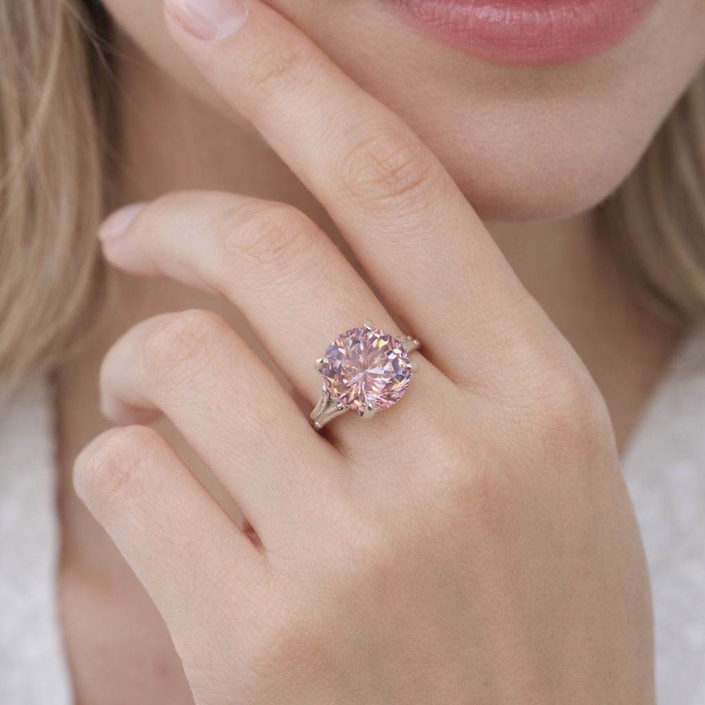 2 carat Pink Portugese Ring | WOKE