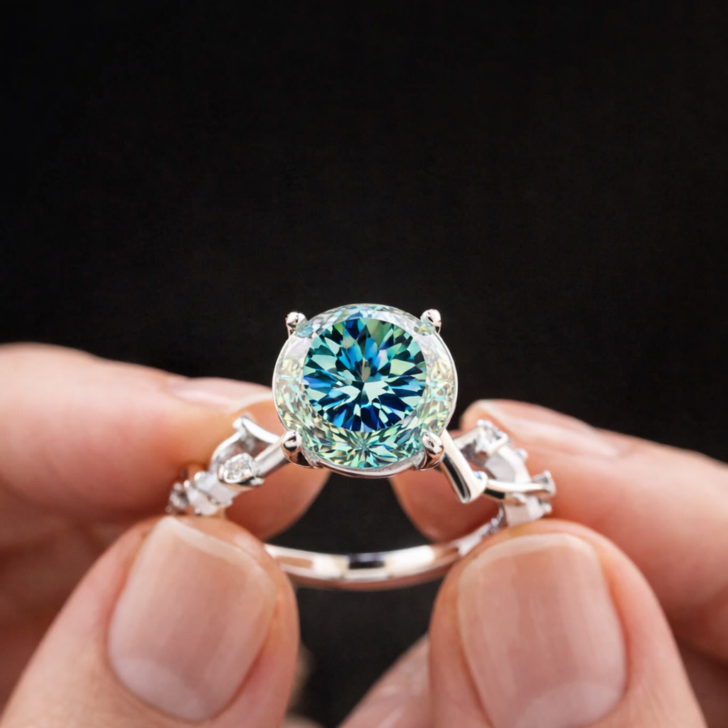 Antique 3.50 CT Blue-green portugese ring | WOKE