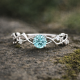 Antique 3.50 CT Blue-green portugese ring | WOKE