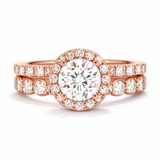 Round Lab Grown Diamond Ring in 9K/14K Gold |WOKE