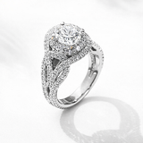 Round cut Lab Grown Diamond Ring in 9K/14K Gold | WOKE
