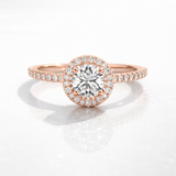 Round cut Lab Grown Diamond in 9K/14K Gold | WOKE