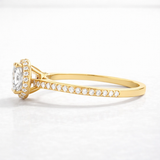 Round cut Lab Grown Diamond in 9K/14K Gold | WOKE