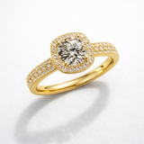 Round cut Lab Grown Diamond in 9K  |WOKE