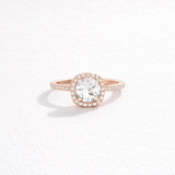 Round cut Lab Grown Diamond Ring in 9K/14K Gold | WOKE