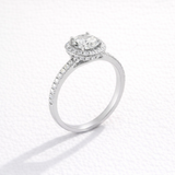 Round cut Lab Grown Diamond Ring in 9K/14K Gold | WOKE
