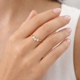 Round Lab Grown Diamond Ring in 9K/14K Gold | WOKE