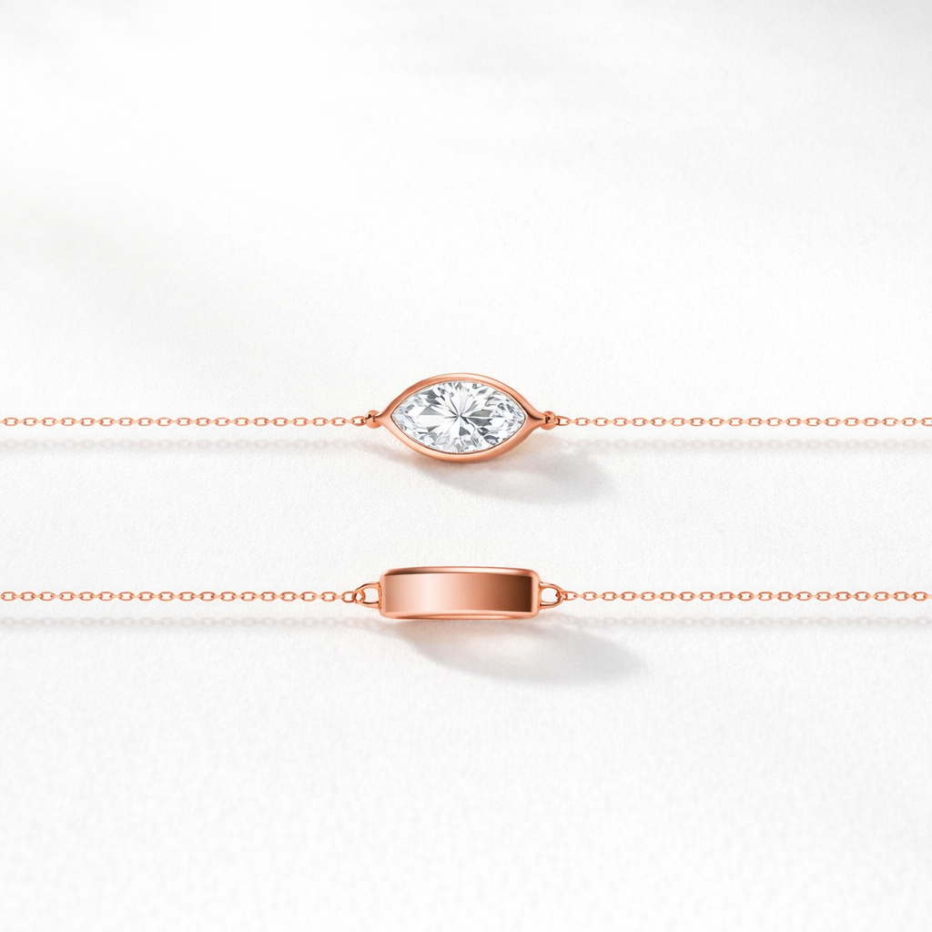 Marquise Cut Lab Grown Diamond Bracelet in 9K/14K Gold|WOKE
